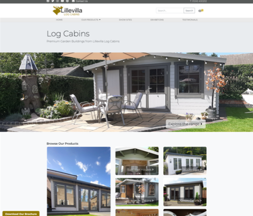 Lillevilla Log Cabins Website